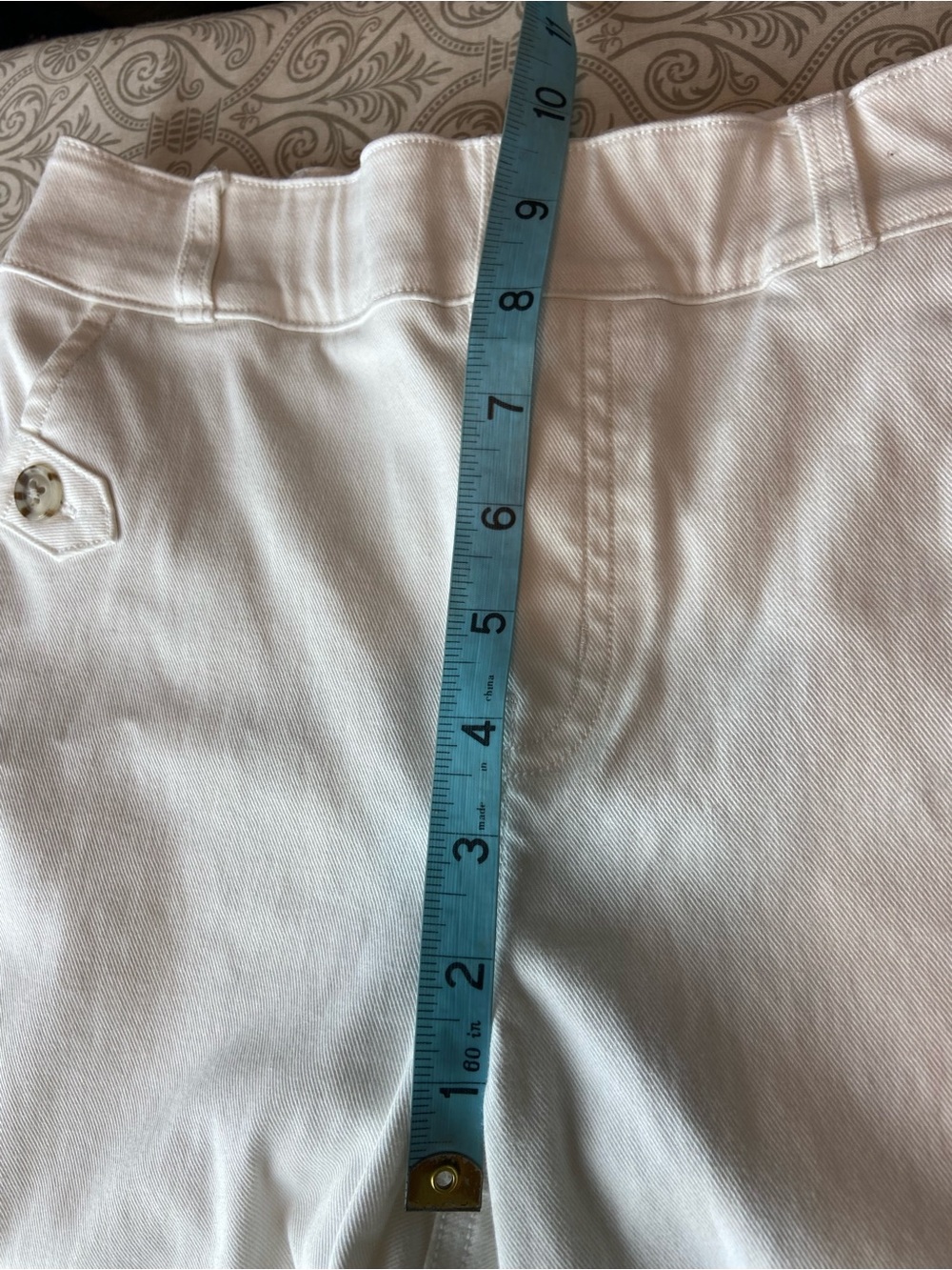 SPANX White Cropped Wide-Leg Trousers with Flap Pockets - Picture 6 of 13